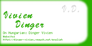 vivien dinger business card